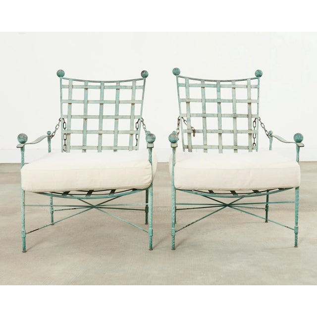Mid-Century Modern Pair of Mario Papperzini for Salterini Garden Lounge Chairs, Attributed For Sale - Image 3 of 18