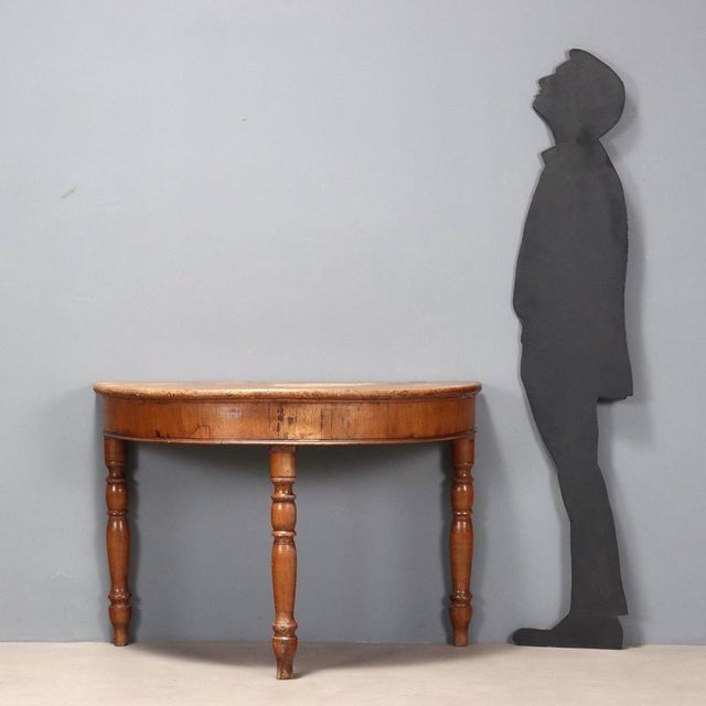 19th Century Walnut Console Table, Italy For Sale - Image 3 of 9