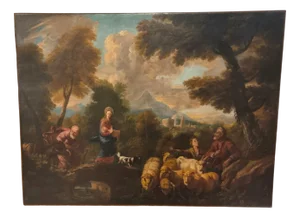Philipp Peter Roos, Flight Into Egypt, 1680, Oil on Canvas