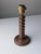 Brown Vintage Table Lamp in Oak with Parchment Leather Shade by Charles Dudouyt, France, 1950s For Sale - Image 8 of 11