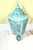 Antique Moroccan Verdigris Copper Lantern – Hand-Pierced Openwork For Sale - Image 11 of 16