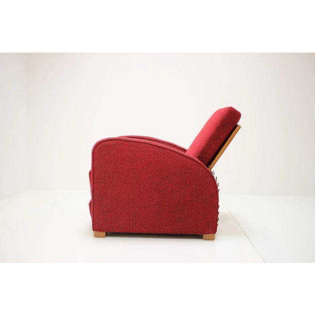 Model H-282 Armchair by Jindrich Halabala, Czechoslovakia, 1940s For Sale - Image 6 of 16