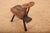 Wooden 3-Legged Stool with Backrest For Sale - Image 5 of 11
