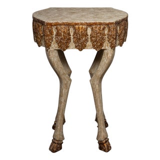 Gilded Hoof "Hoofy" Leg Side/End Table by Creel and Gow 21 1/2"h For Sale