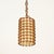 1960s Vintage Pendant Light in Parchment with Rattan and Wicker by Louis Sognot, France, 1960s For Sale - Image 5 of 14