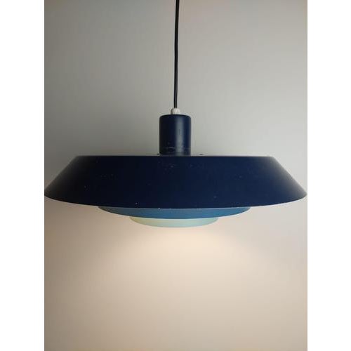 Metal Troika Pendant Lamp by Bent Karlby for Lyfa, 1960s For Sale - Image 7 of 7