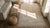 1920s White Cream Medallioni Antique Indian Cotton Agra Rug 4'2" X 6'4" Handknotted Wool Carpet For Sale - Image 9 of 10