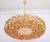 Gold Large Gilt Brass and Crystal Glass Encrusted Chandelier from Palwa, Germany, 1970s For Sale - Image 8 of 18