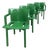 Model 4870 Armchairs in Green ABS by Anna Castelli Ferrieri for Kartell, 1980, Set of 4 For Sale