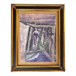 1970’s Original Abstract Expressionist Figure Painting For Sale