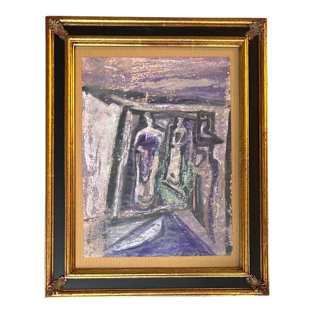 1970’s Original Abstract Expressionist Figure Painting For Sale