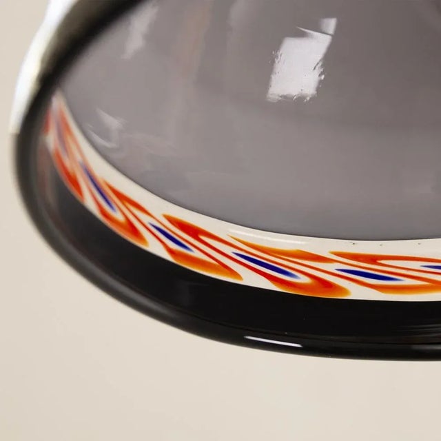 Vintage Suspension Lamp in Intense Black Murano Glass, 1980s For Sale - Image 10 of 11