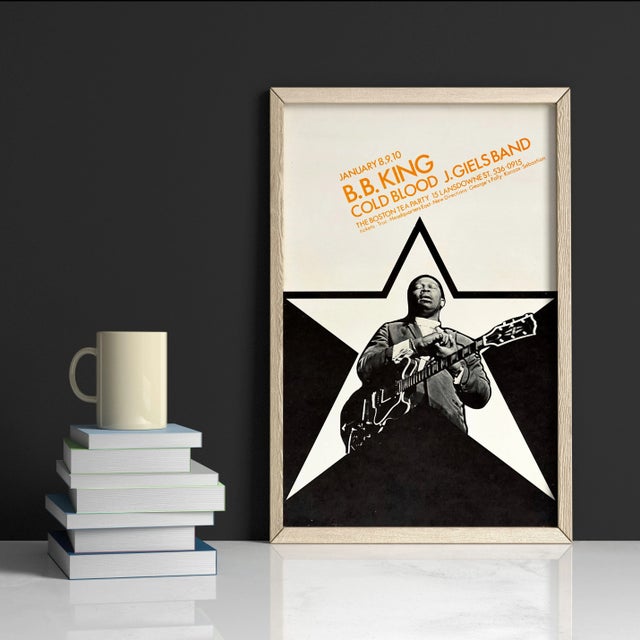 Postmodern B.B. King Original Concert Poster for the Boston Tea Party, Boston, 1970 For Sale - Image 3 of 4