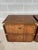 Description: Lane Furniture Campaign Style 2 Drawer Walnut Nightstands - A Pair. Normal Age Wear, such as mild finish wear...