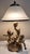 1990s Vintage Table Lamp with Brass Base and Opaque White Glass Shade, 1990s For Sale - Image 5 of 7