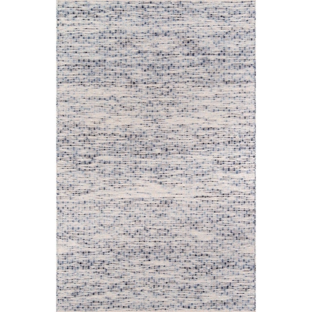 Erin Gates by Momeni Dartmouth Bartlett Blue Hand Made Wool Area Rug 9' X 12' For Sale