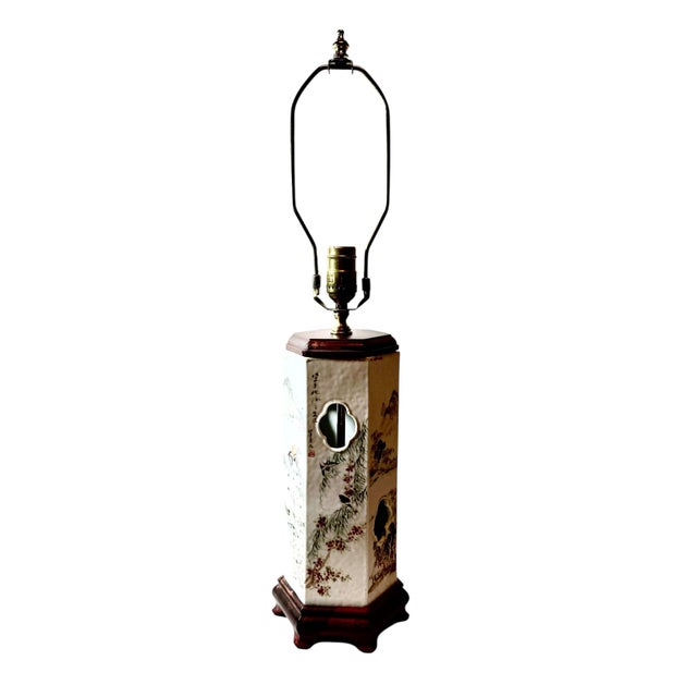 19th Century Chinese Hat Holder as a Lamp For Sale - Image 10 of 12
