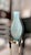 Vintage 1970s–1980s Murano-Style Handblown Art Glass Vase, 21" Tall Blue With Gold Silver Flecks For Sale - Image 13 of 18