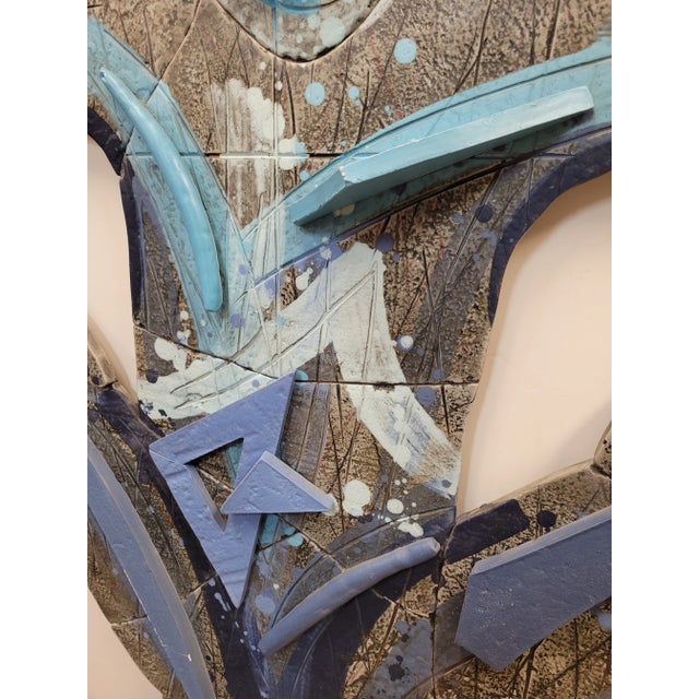 1980s Modern Wall Sculpture by Martha a Holt For Sale - Image 9 of 9