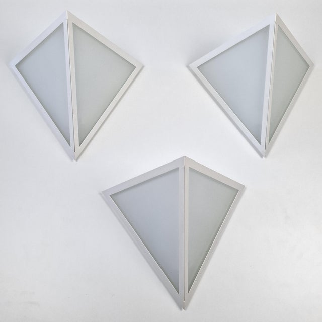 Metal Model 3884 Wall Lights from Glashütte Limburg, Germany, 1980s, Set of 3 For Sale - Image 7 of 16