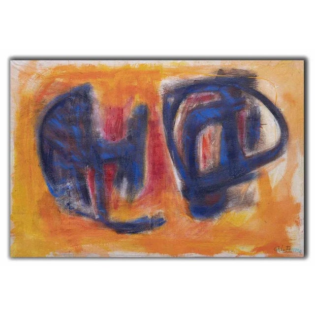 Giorgio Lo Fermo, Abstract Composition, Original Oil on Canvas, 2014 For Sale - Image 4 of 4