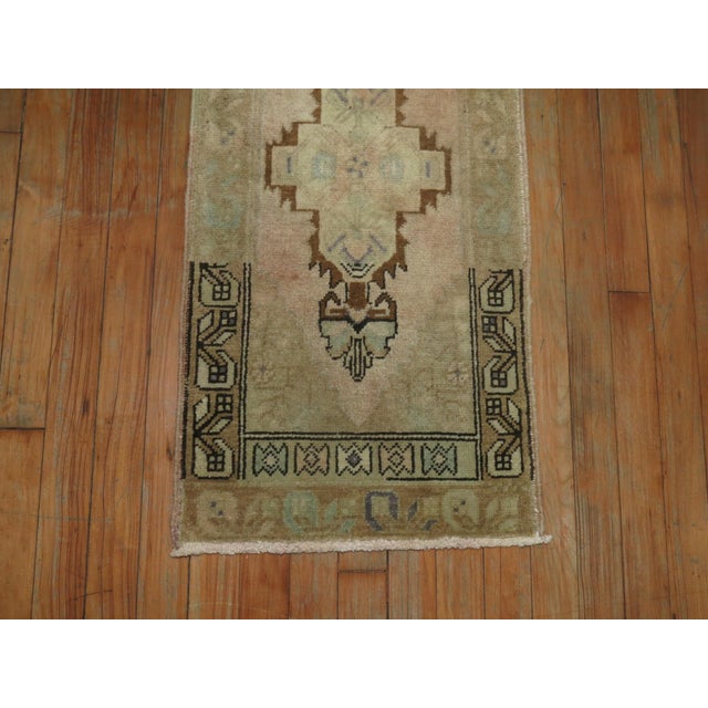 Mid 20th century mini turkish rug