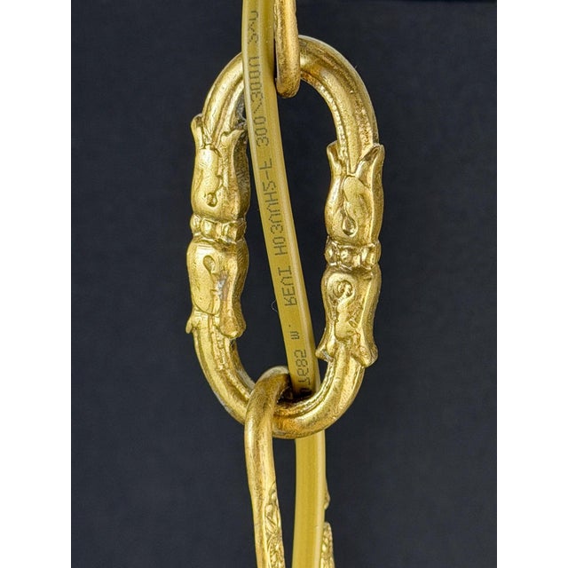 French Louis XV Style Gilt Bronze and Glass Lantern Chandelier, 1880-1910 For Sale - Image 10 of 13