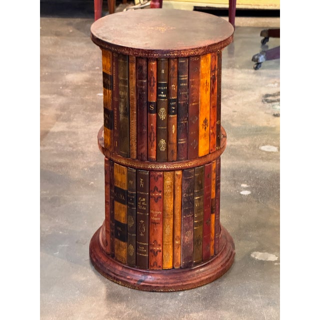 Mid 20th Century English Leather Book Table For Sale - Image 6 of 9