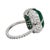 Late 20th Century Late 20th Century Gubelin Certified Emerald Ring, Size 5 For Sale - Image 5 of 5