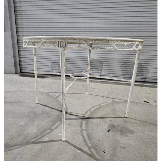 Vintage Brown Jordan Calcutta Dining ArmChairs & Table Mid Century Patio, Attributed For Sale - Image 4 of 11