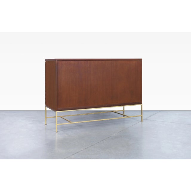 1950s Vintage "Irwin Collection" Mahogany and Brass Credenza by Paul McCobb For Sale - Image 10 of 13