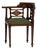 19th Century France Victorian Red Wood Armchair For Sale