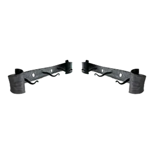 Pair of Early 20th Century Hand-Wrought Iron Wall Hooks