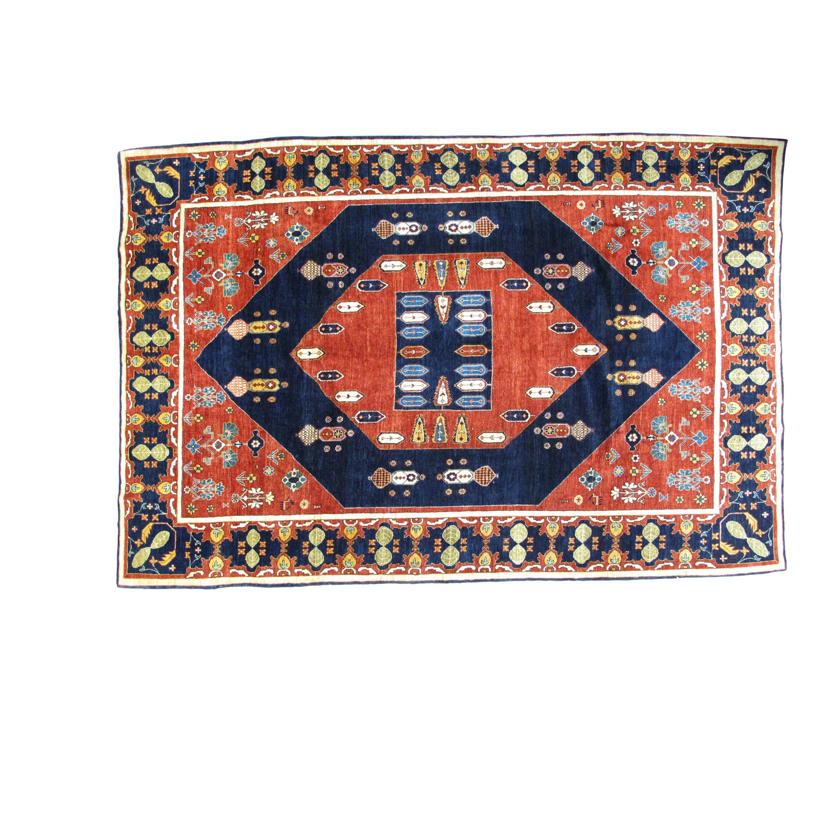 1970s Persian Kashkuli Rug - 6′8″ × 10′ | Chairish