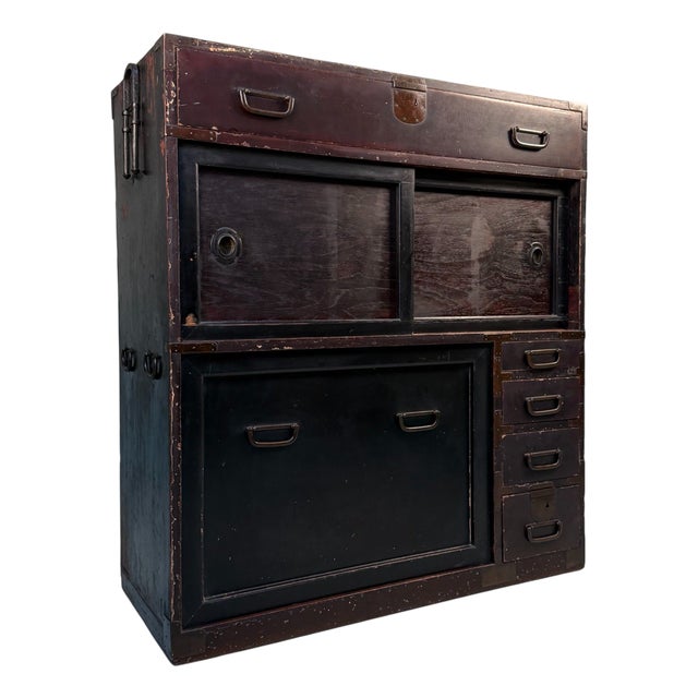 Japanese Mizuya Tansu Storage Cabinet, 1900s For Sale