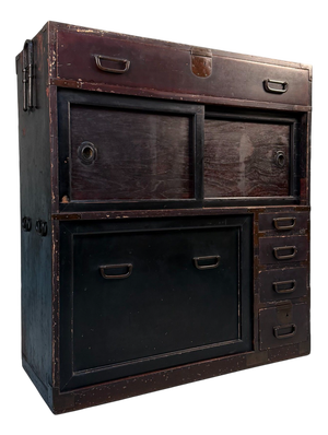 Japanese Mizuya Tansu Storage Cabinet, 1900s