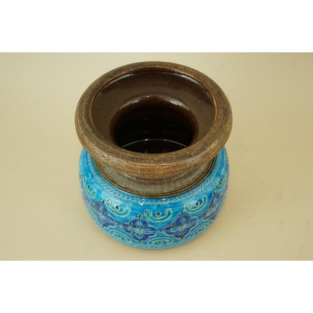 20th Century Modern Ceramic Vase with Arabesque Decoration attributed to Aldo Londi for the Bitossi Factory, Italy, 1950s For Sale - Image 10 of 18