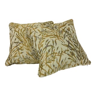1980s Donghia Fabric Throw Pillows - a Pair For Sale
