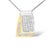 Elegant and timeless, this luxe pendant necklace boasts gorgeous princess cut diamonds in genuine 14K gold. The pendant...