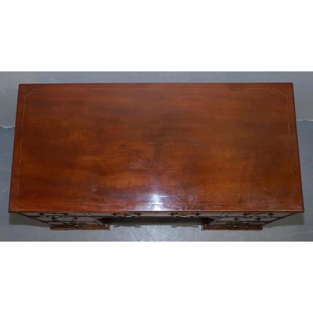 Georgian Regency Military Campaign Desk with Large Map Drawer For Sale - Image 12 of 18