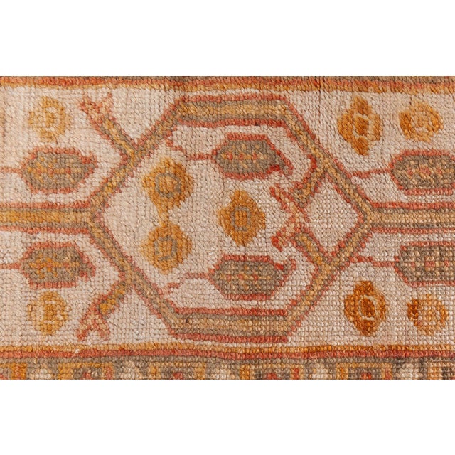 Antique Turkish Oushak Rug For Sale - Image 9 of 9