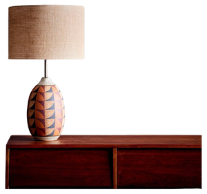Table Lamp with Hand-Crafted and Hand-Painted Ceramic Base by Kat & Roger