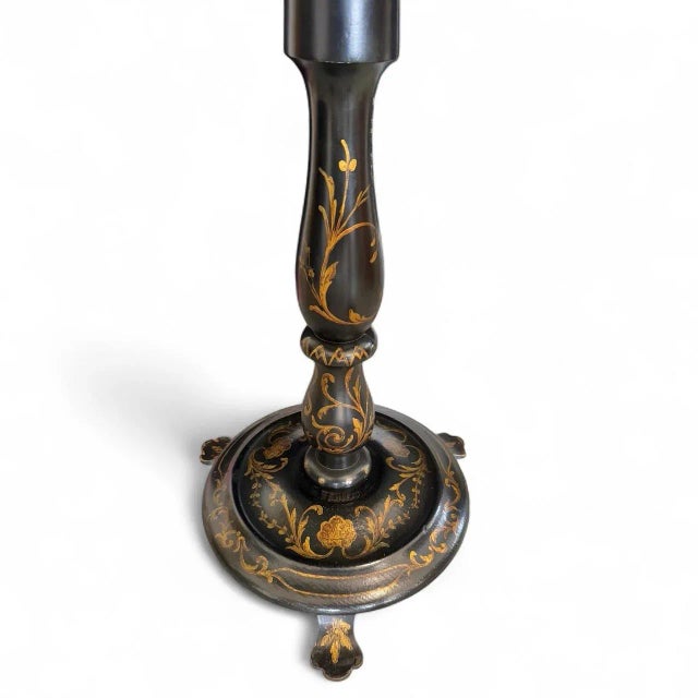 Late 19thCentury English Painted Tilt-Top Table For Sale - Image 9 of 11