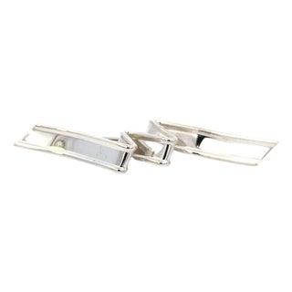 Late 20th Century Tiffany & Co Estate Wave Brooch Sterling Silver For Sale