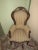 Ancient Italian Walnut Armchair, in Worn conditions. Designed before 1890