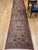 Terra Cotta 19th Century Kerman Lavar Runner Rug, Hand-Knotted Wool, Allover Floral Design, Rust-Red & Green, 3x12 For Sale - Image 8 of 16