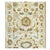 Persian Sultanabad Wool 3x10 Ivory, Light Blue & Gold Handmade Runner Rug #1143675 For Sale - Image 4 of 4