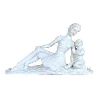 Statue of Woman with Child For Sale