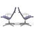 Herman Miller Eames Aluminum Group Lounge Chairs by Herman Miller (Pair in Purple) For Sale - Image 4 of 13