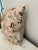 Shabby Chic Pink Bird Botanical Throw Pillow For Sale - Image 3 of 8